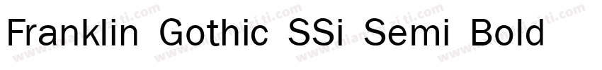 Franklin Gothic SSi Semi Bold Itali字体转换